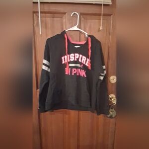 Black and Pink Inspire Hoodie